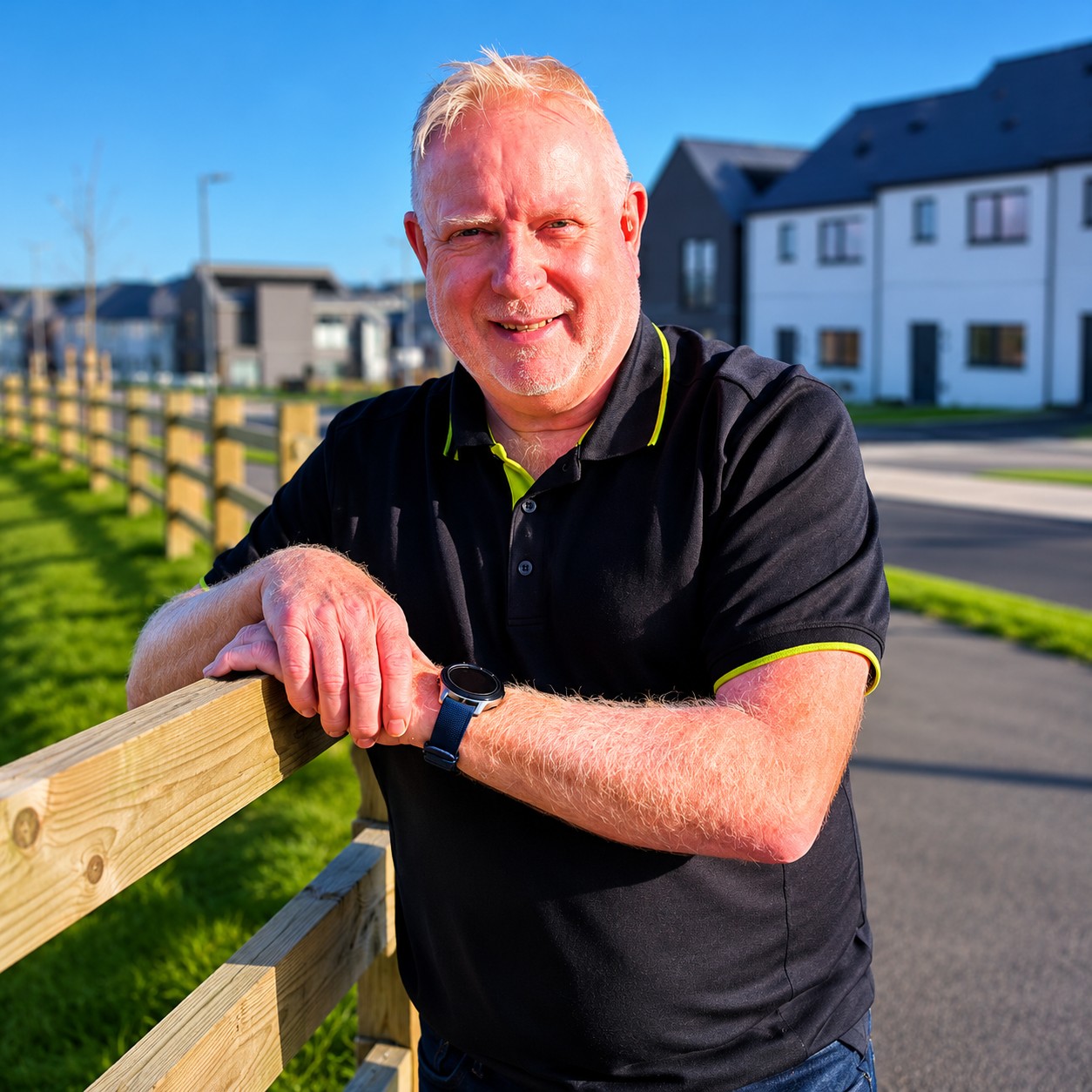 Jamie Hanlon, founder of Accessible Futures, standing outdoors